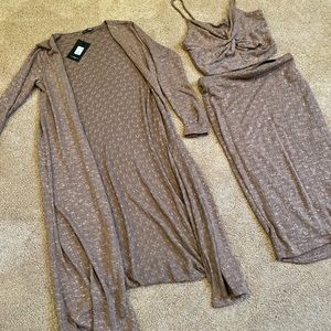 Fashion nova knit 3 piece set